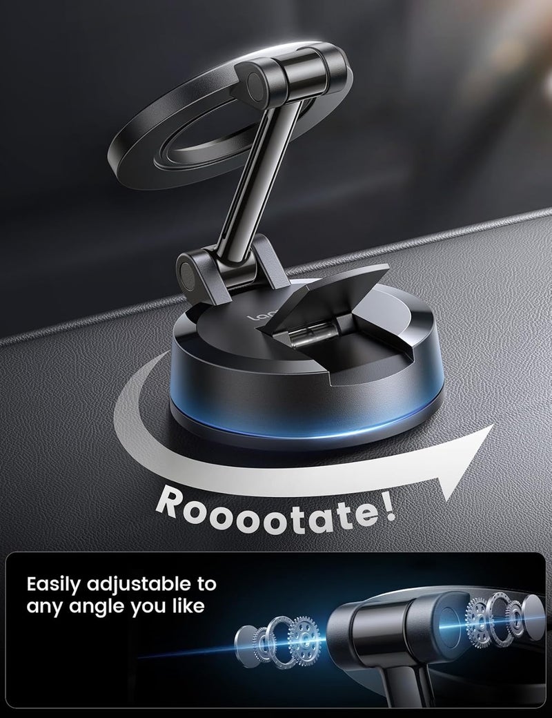 Lamicall for Magsafe Car Mount [70LBS Powerful Suction] Magnetic Phone Holder for Car, 360° Rotation Suction Cup Phone Mount Dashboard & Windshield for Truck fit iPhone 17 16 Pro Max Plus 15 14 13 12 - Image 5